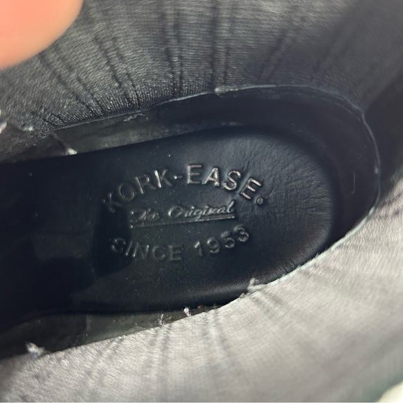 Kork-Ease Black Suede Leather Chelsea Style Pull On Ankle Boots Size 7 - Picture 13 of 13